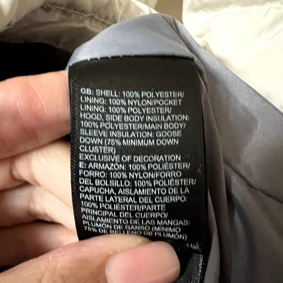 The North Face 550 Gotham Down Parka White Women’s XS Winter Coat - Picture 5 of 7